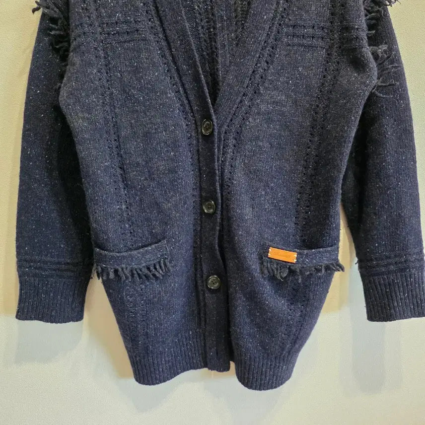 [BUNJANG] Thursday Island Navy Fringe Cardigan / Thursday Island 네이비 가디건 85