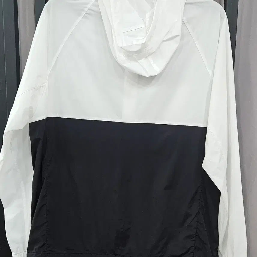 [BUNJANG] Polham Alaska Lightweight Hooded Windbreaker White/Black XL / 폴햄 ALASKA 흰검 경량 후드 바람막이 XL
