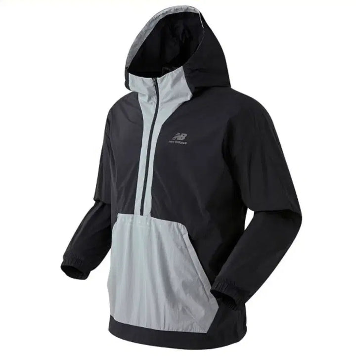 [BUNJANG] New Balance Lightech Woven Anorak Hoodie Windbreaker / 뉴발란스 라이트테크 우븐 아노락 후드 바람막이