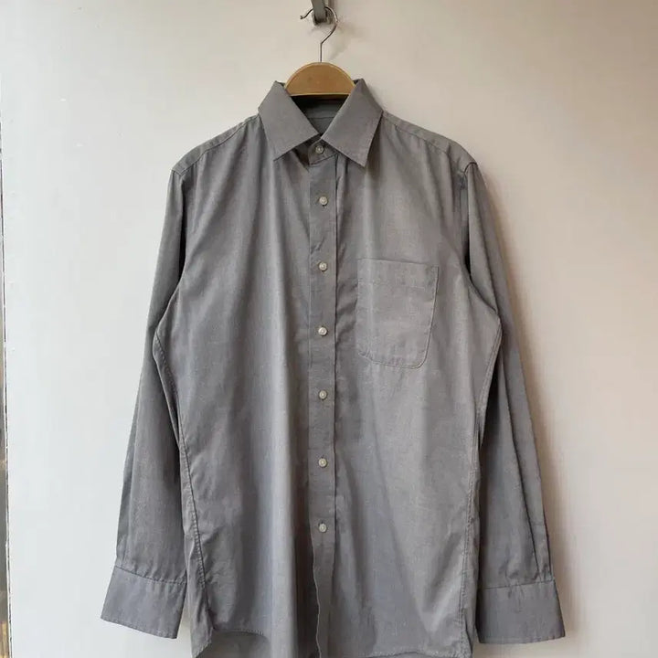 [BUNJANG] Uniqlo Grey Button-Up Shirt Size M / 유니클로 그레이 남방셔츠 M