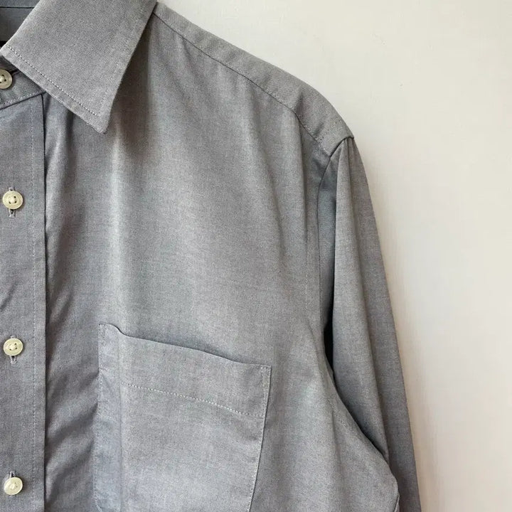 [BUNJANG] Uniqlo Grey Button-Up Shirt Size M / 유니클로 그레이 남방셔츠 M