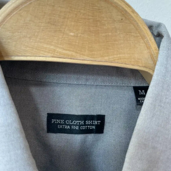 [BUNJANG] Uniqlo Grey Button-Up Shirt Size M / 유니클로 그레이 남방셔츠 M