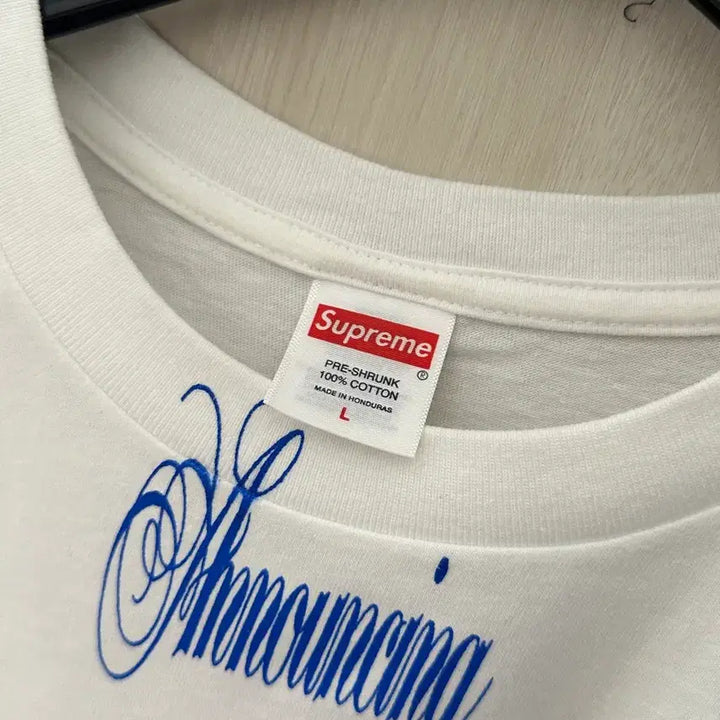 [BUNJANG] Supreme Announcing T-Shirt White L / 슈프림 어나운싱 반팔 티셔츠 화이트 L