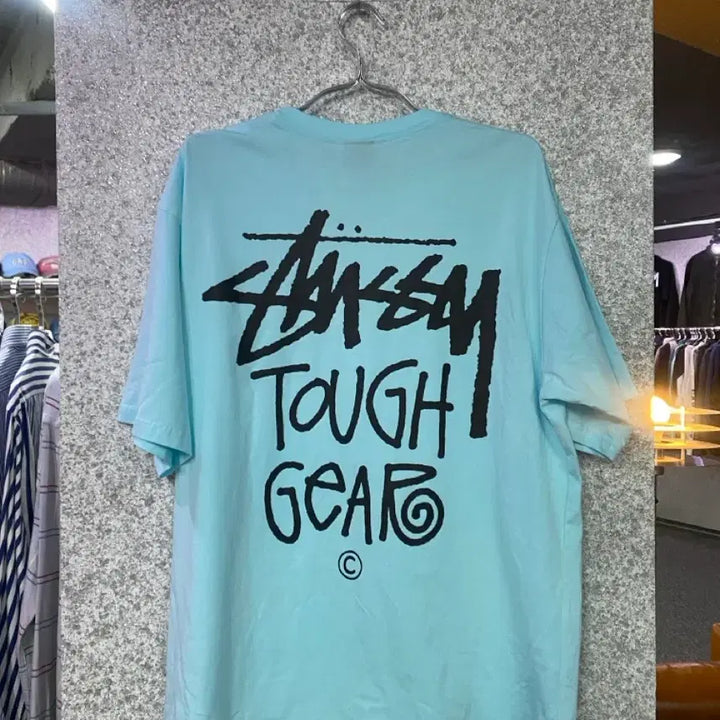 [BUNJANG] Stussy Tough Gear Short Sleeve T-Shirt / 스투시 터프 기어 반팔 티셔츠 B4760