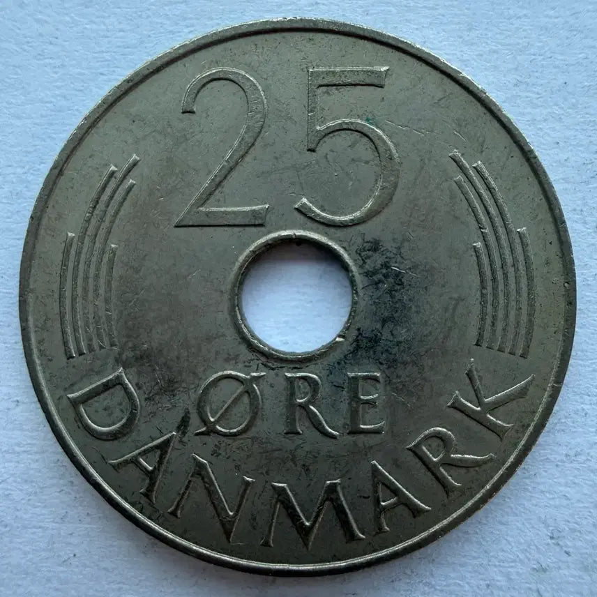 [BUNJANG] 1977 Denmark 25 Ore Coin / 1977년 덴마크 25외레 동전 S2884