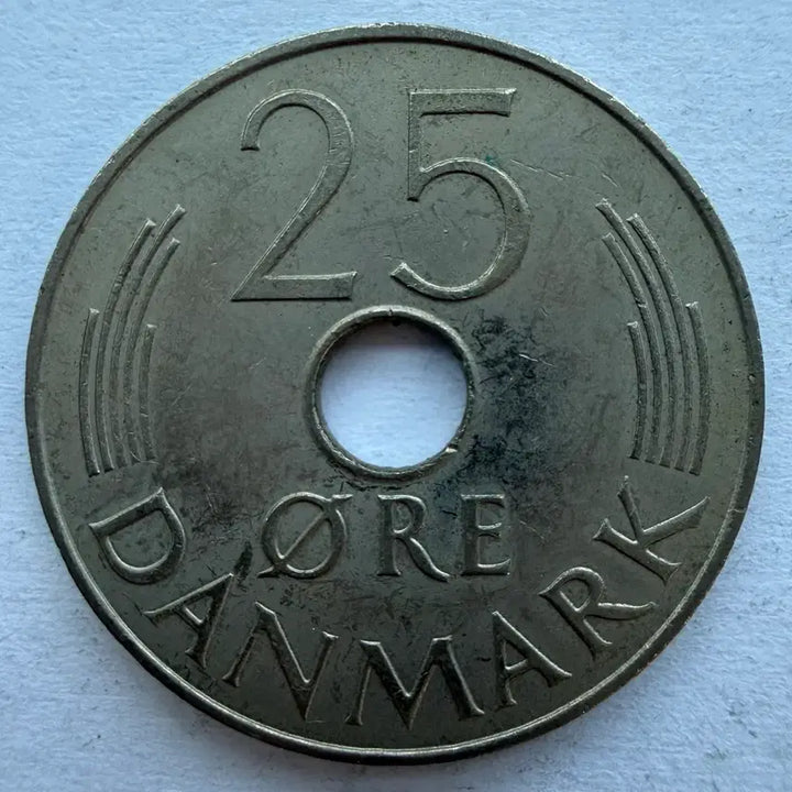 [BUNJANG] 1977 Denmark 25 Ore Coin / 1977년 덴마크 25외레 동전 S2884