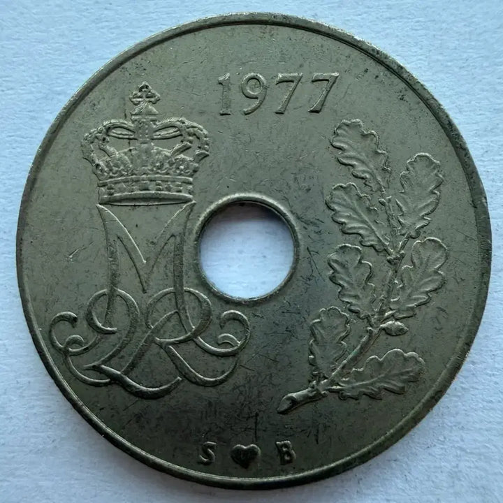 [BUNJANG] 1977 Denmark 25 Ore Coin / 1977년 덴마크 25외레 동전 S2884