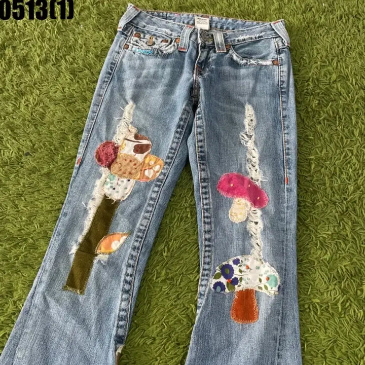 [BUNJANG] True Religion Patch Bootcut Jeans / 트루릴리젼 패치 데님 부츠컷 청바지 25