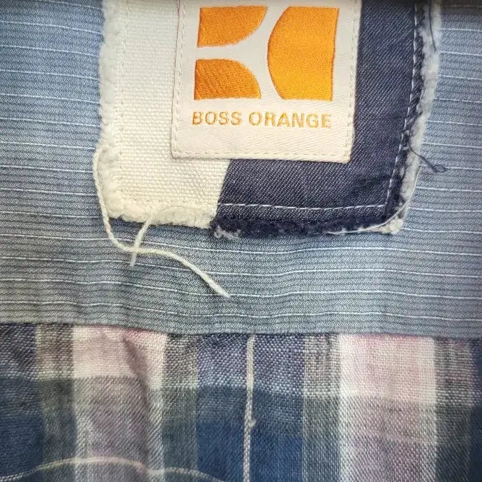 [BUNJANG] Boss Orange Checked Short-Sleeve Shirt XL / BOSS ORANGE 체크 반팔 셔츠 XL