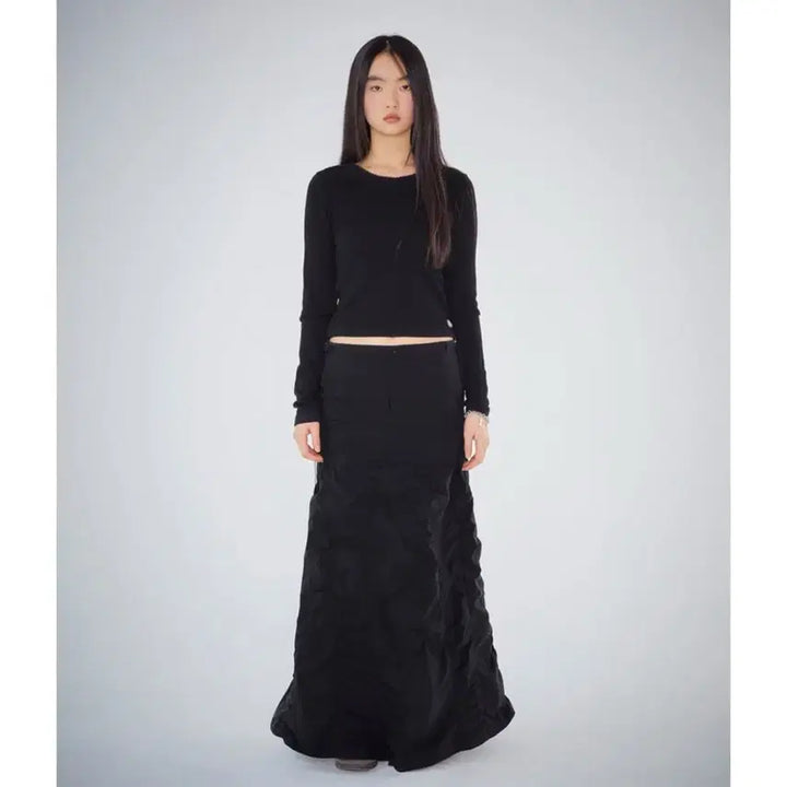 [BUNJANG] Koiseio Wave Mermaid Skirt Black / [2] 코이세이오 웨이브 머메이드 스커트 블랙