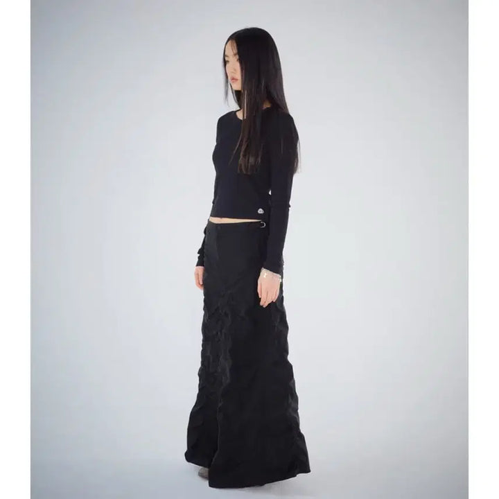 [BUNJANG] Koiseio Wave Mermaid Skirt Black / [2] 코이세이오 웨이브 머메이드 스커트 블랙