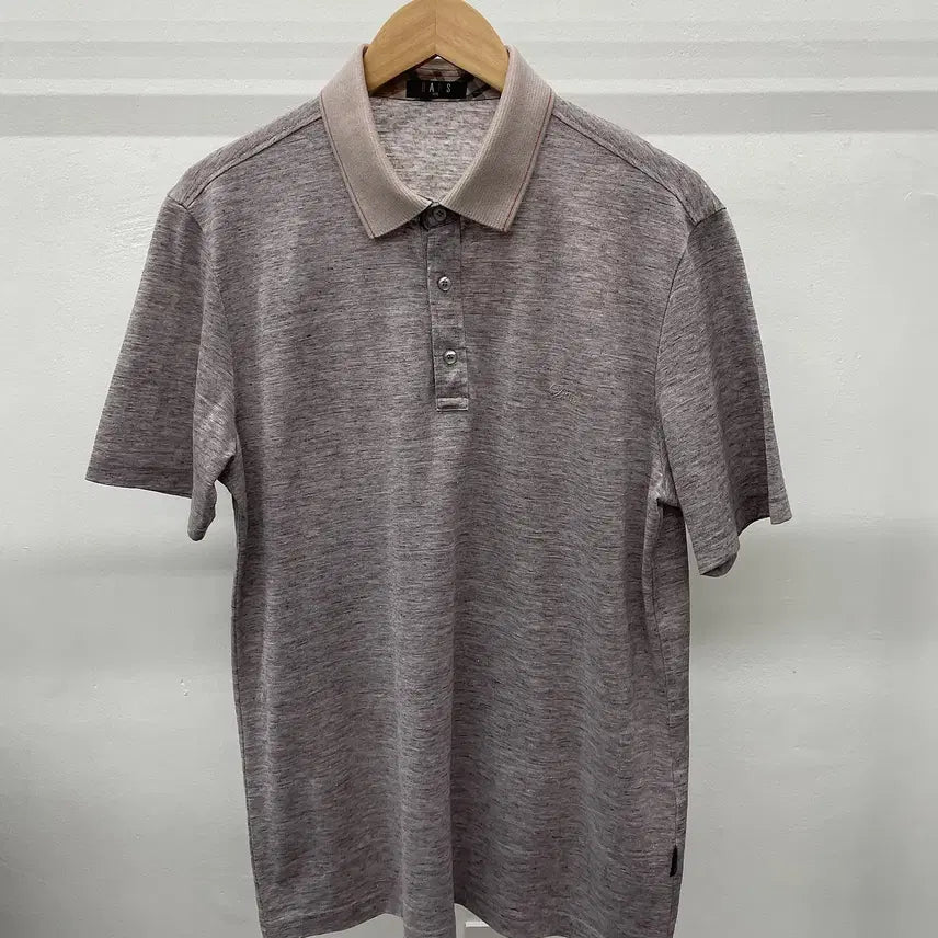[BUNJANG] DAKS Linen Short-Sleeve Polo Shirt / 100~105)DAKS 닥스 린넨 반팔 카라 티셔츠
