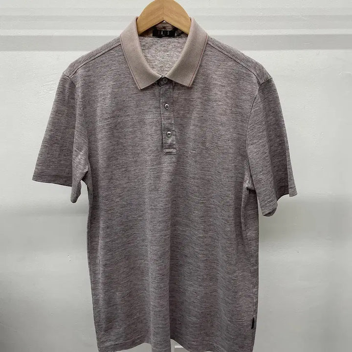 [BUNJANG] DAKS Linen Short-Sleeve Polo Shirt / 100~105)DAKS 닥스 린넨 반팔 카라 티셔츠