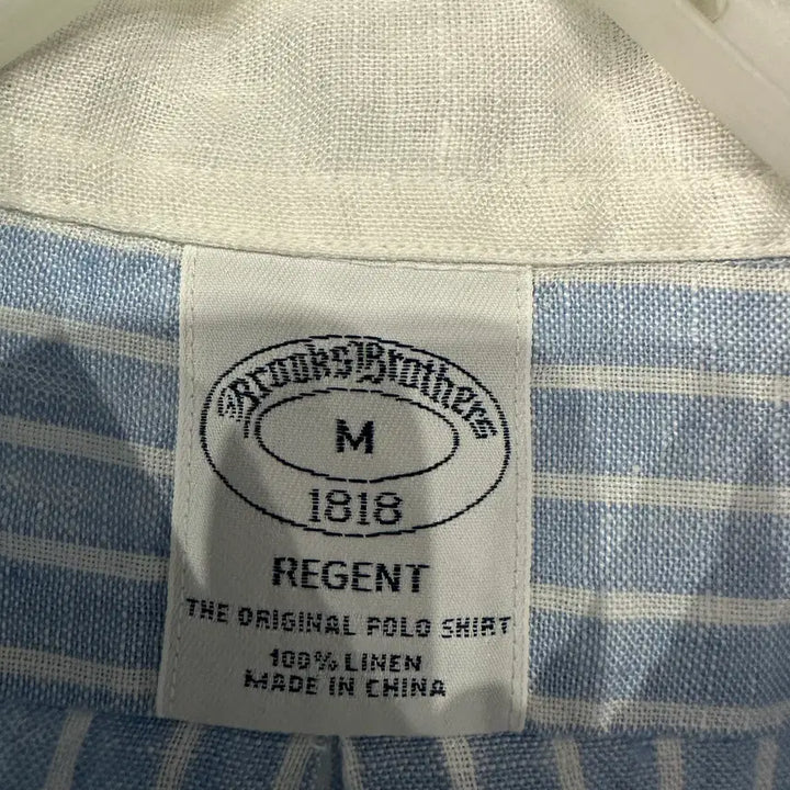 [BUNJANG] Brooks Brothers Stripe Linen Shirt 100 / 브룩스브라더스 스트라이프 린넨 셔츠 100