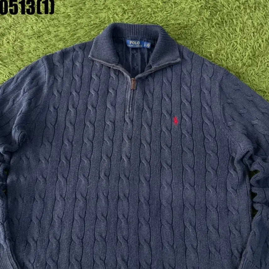 [BUNJANG] Polo Ralph Lauren Cable Knit Navy / 폴로 랄프로렌 케이블 니트 Navy