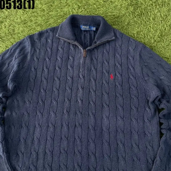 [BUNJANG] Polo Ralph Lauren Cable Knit Navy / 폴로 랄프로렌 케이블 니트 Navy