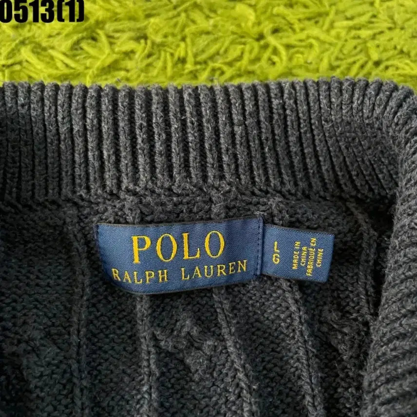 [BUNJANG] Polo Ralph Lauren Cable Knit Navy / 폴로 랄프로렌 케이블 니트 Navy