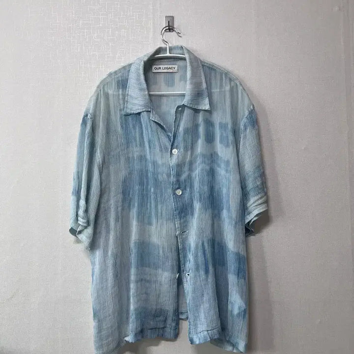 [BUNJANG] Our Legacy Blue Tie-Dye Shirt / 아워레가시 블루 타이 다이 셔츠