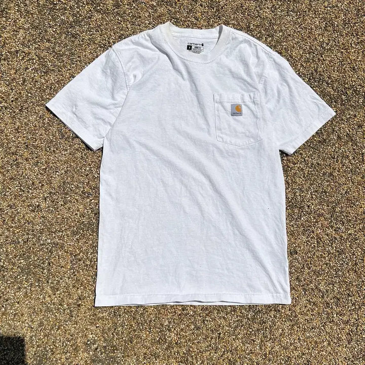 [BUNJANG] Carhartt White Short Sleeve T-Shirt (Size M) / 칼하트(Carhartt) 화이트 반팔 티셔츠