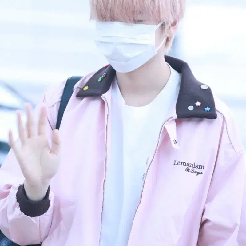 [BUNJANG] LEMANISM Pink Jacket Unisex (Worn by Sakuya) / LEMANISM 핑크 자켓 남녀공용 (사쿠야 착용)