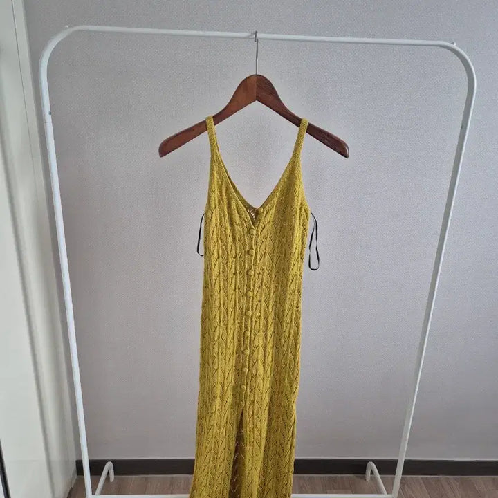 [BUNJANG] Mustard Color Knit Long Dress / 머스타드 컬러 니트 롱 원피스