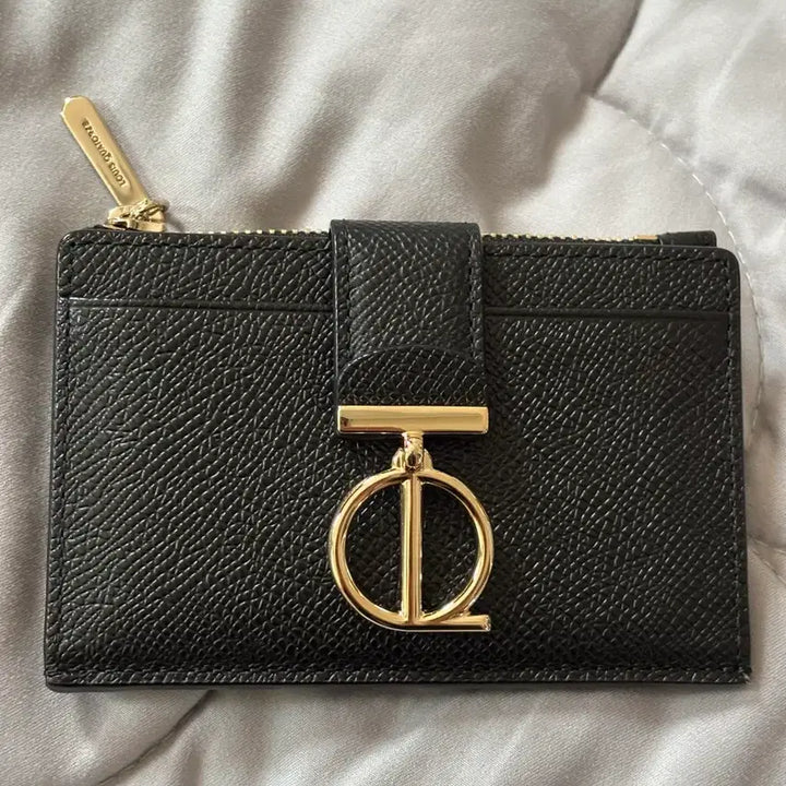 [BUNJANG] Louis Quatorze Monts Card Holder Black Leather / 루이까또즈 몬트 카드지갑 블랙
