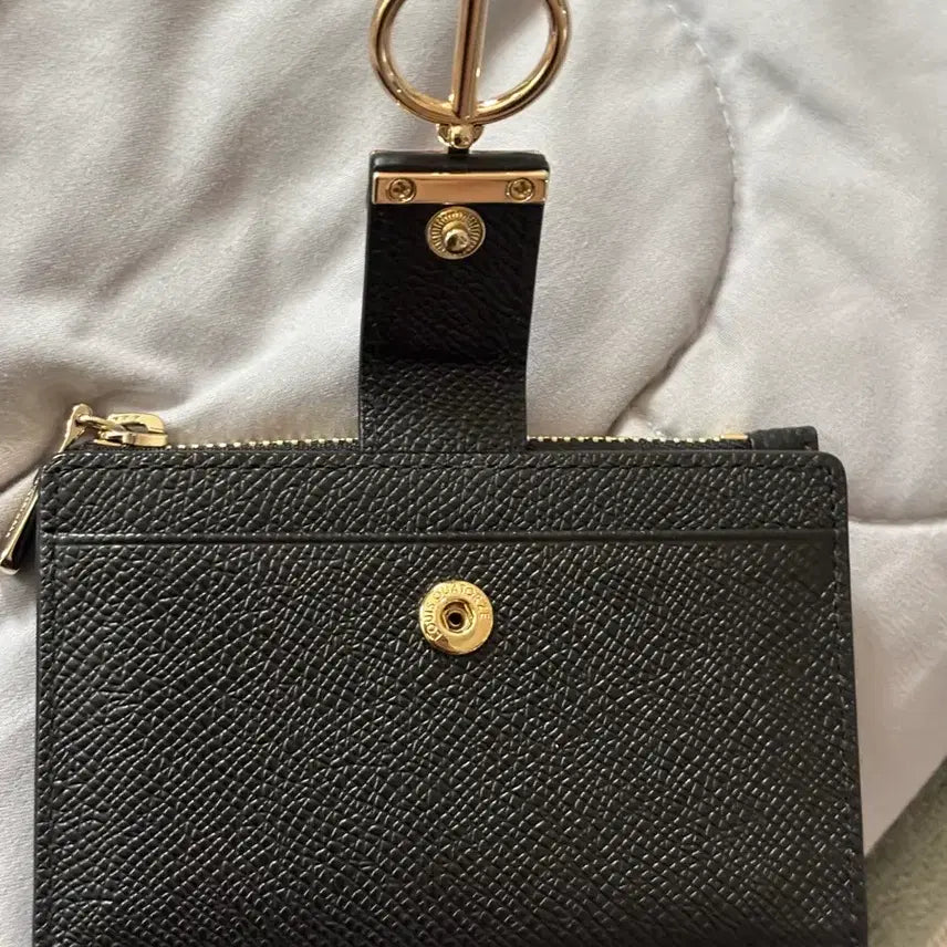 [BUNJANG] Louis Quatorze Monts Card Holder Black Leather / 루이까또즈 몬트 카드지갑 블랙