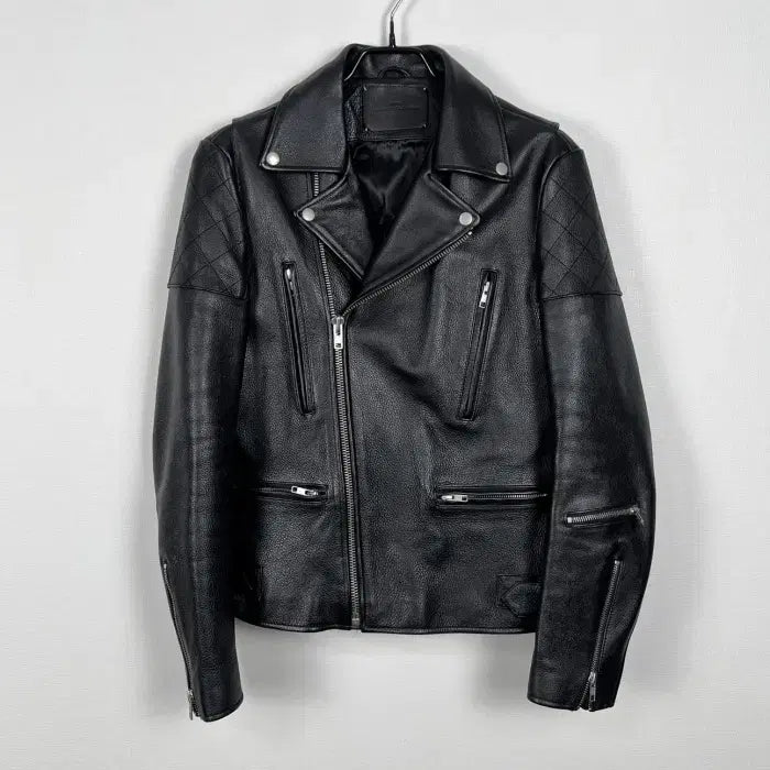 [BUNJANG] Vivastudio Black Natural Leather Rider Jacket (Men&
