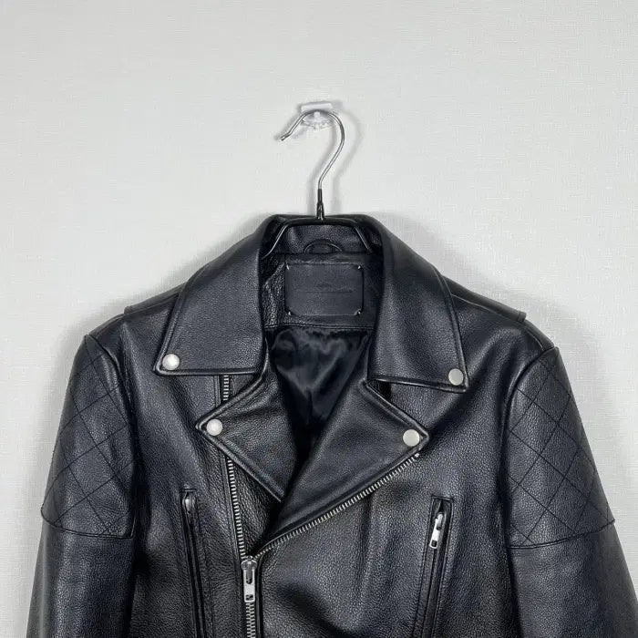 [BUNJANG] Vivastudio Black Natural Leather Rider Jacket (Men&