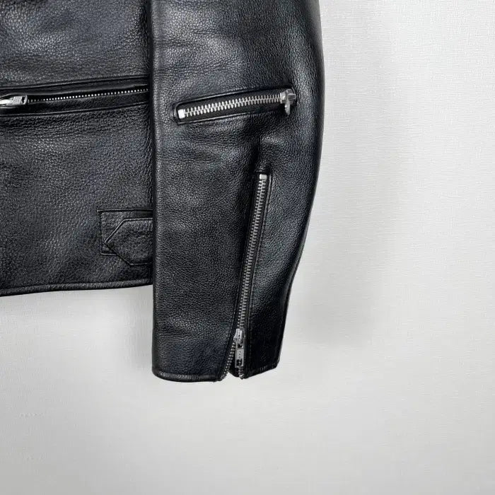 [BUNJANG] Vivastudio Black Natural Leather Rider Jacket (Men&