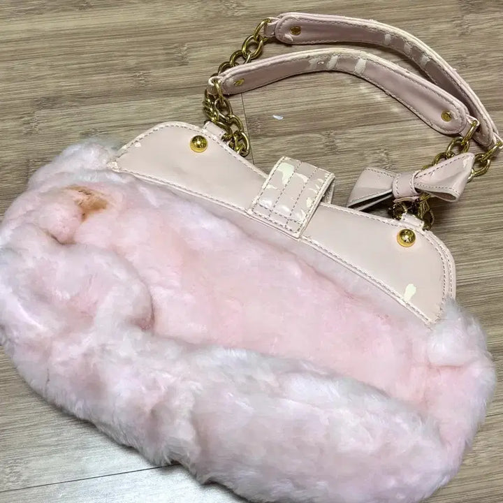 [BUNJANG] LIZLISA Pink Pom Pom Bag / 리즈리사 핑크 폼폼 가방
