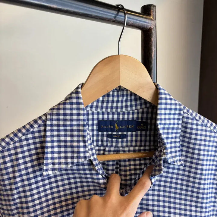[BUNJANG] Polo Ralph Lauren Checkered Shirt Slim Fit M / 16924 - 폴로 랄프로렌 체크 셔츠