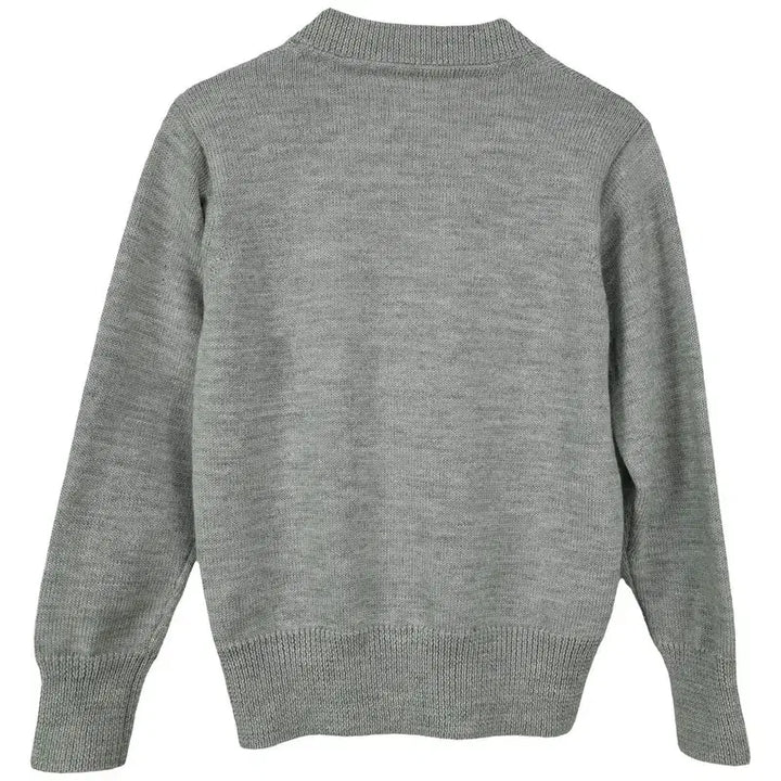 [BUNJANG] Champion Knit Varsity Cardigan Grey / 챔피온 니트 바시티 가디건 그레이 M20485