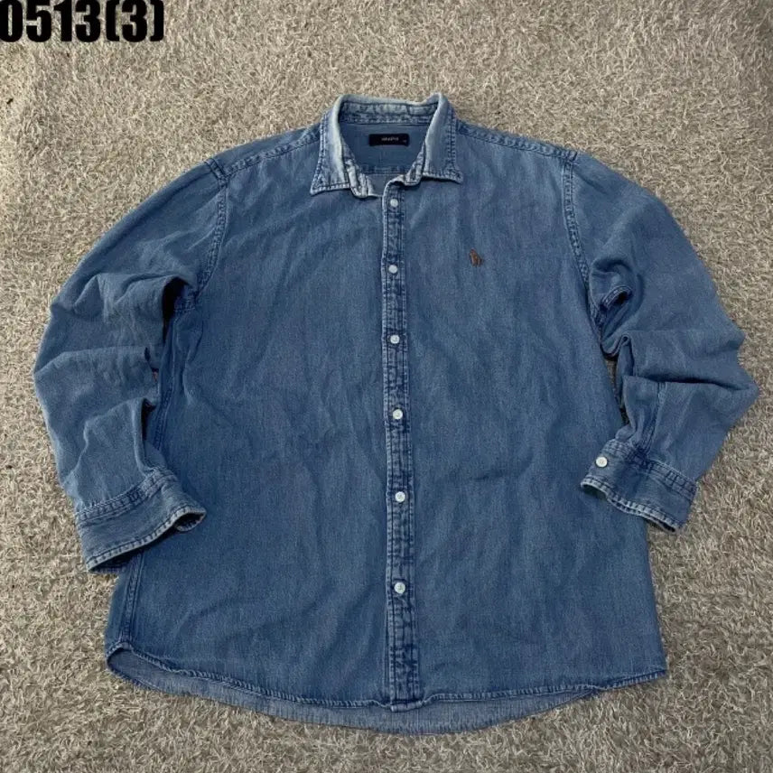 [BUNJANG] Hazzys Denim Shirt / 헤지스 데님 셔츠