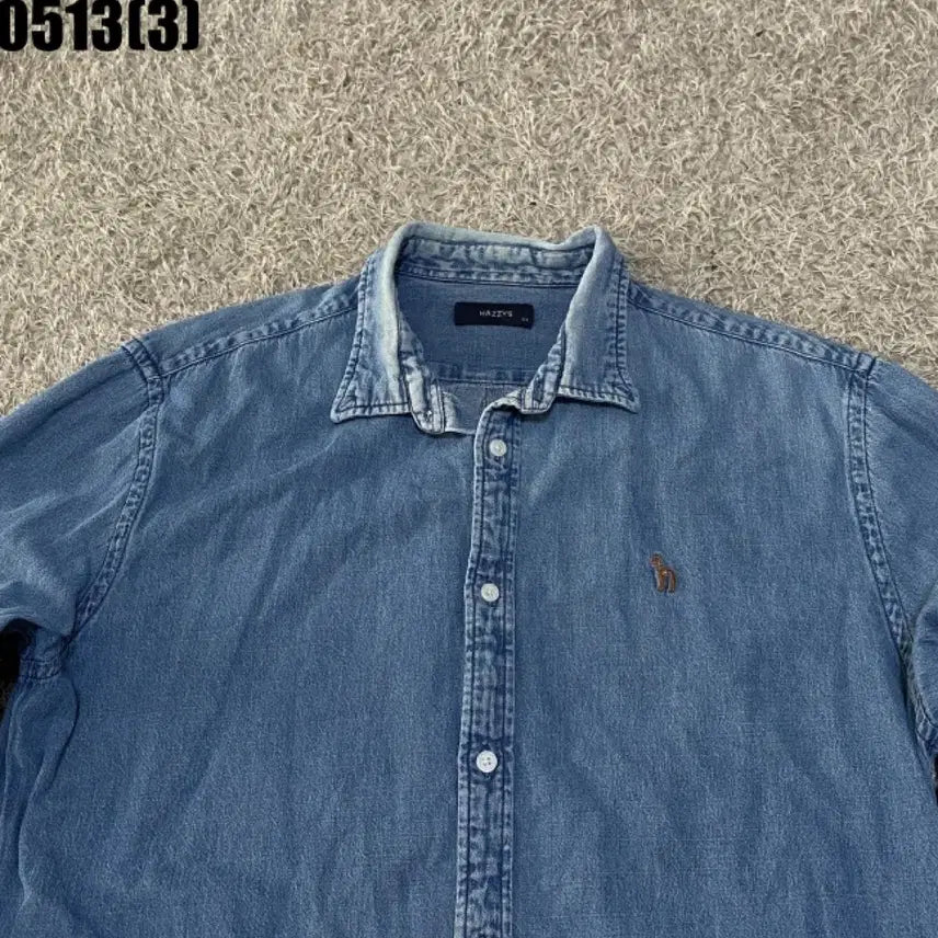 [BUNJANG] Hazzys Denim Shirt / 헤지스 데님 셔츠