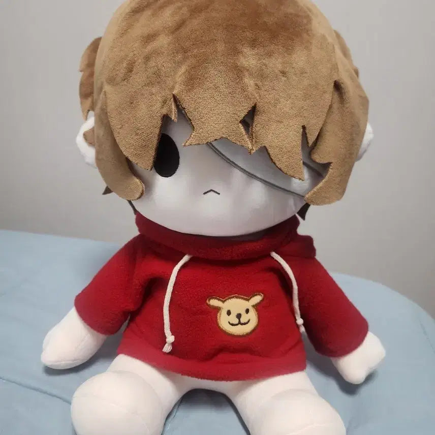 [BUNJANG] Red Hoodie Large Plush Doll / 빨간 후드티 대형 봉제인형