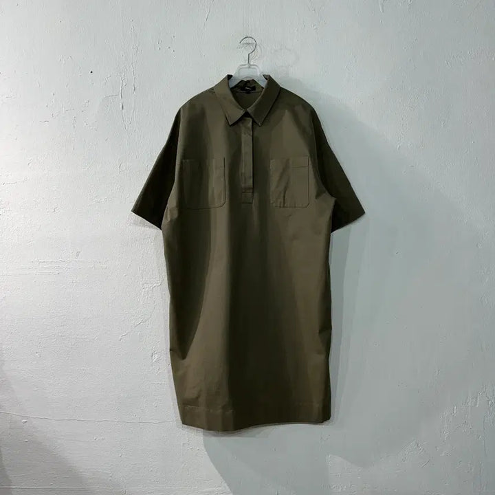 [BUNJANG] Theory Short Sleeve Shirt Dress XL / 띠어리 반팔 셔츠원피스 XL