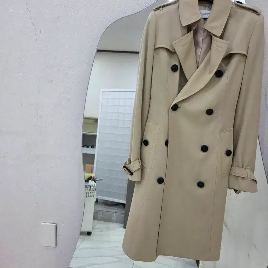 [BUNJANG] Moje Espoir Trench Coat Beige Size 55 / 모조에스핀 트렌치코트55