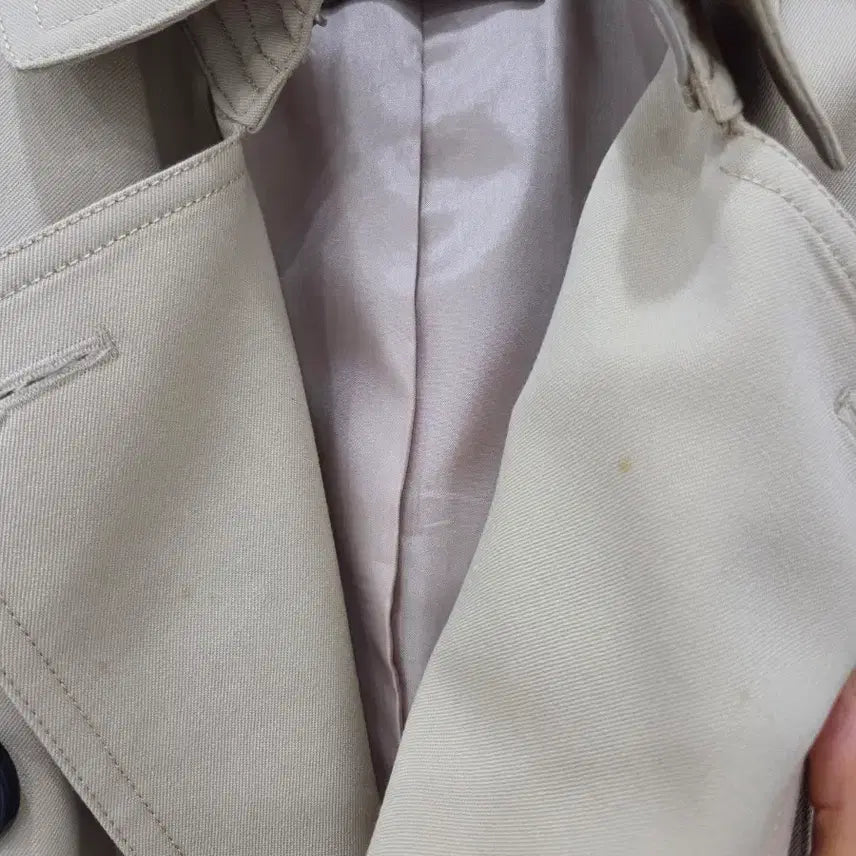 [BUNJANG] Moje Espoir Trench Coat Beige Size 55 / 모조에스핀 트렌치코트55
