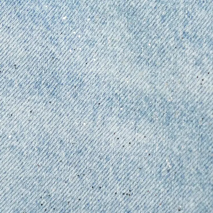 [BUNJANG] OAKMOO Retro Washing Silver Sprinkle Wide Jeans / OAKMOO 오크무 레트로 워싱 실버 스프링클 와이드 진