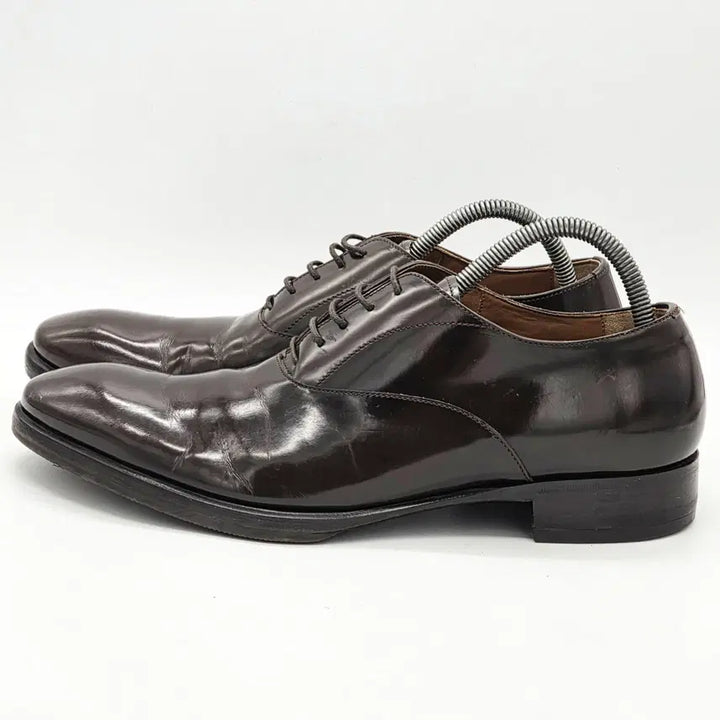 [BUNJANG] Saint Laurent Leather Oxford Shoes Brown (41) / YSL 입생로랑 레더 옥스포드 슈즈 브라운 (41)