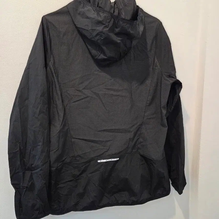 [BUNJANG] Kappa Black Hooded Windbreaker Jumper / 카파 블랙 후드 바람막이 점퍼