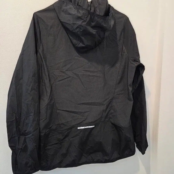 [BUNJANG] Kappa Black Hooded Windbreaker Jumper / 카파 블랙 후드 바람막이 점퍼