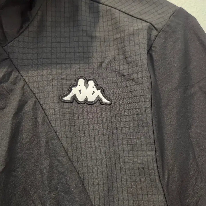 [BUNJANG] Kappa Black Hooded Windbreaker Jumper / 카파 블랙 후드 바람막이 점퍼