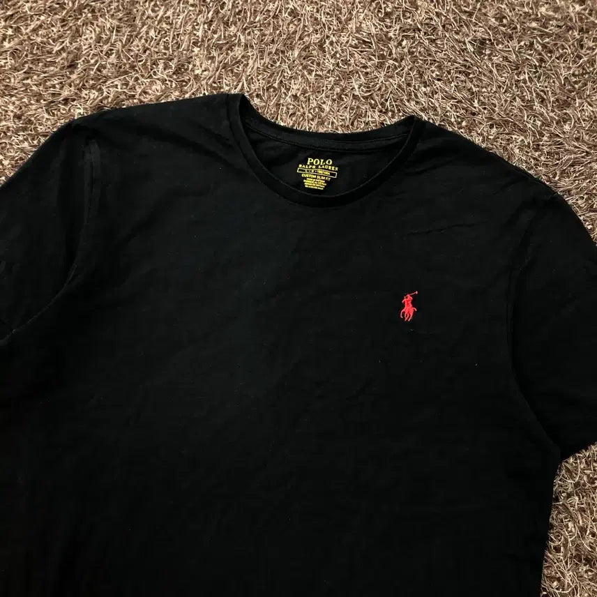 [BUNJANG] Polo Ralph Lauren Pony Black Short Sleeve T-Shirt / L 폴로 랄프로렌 포니 블랙 반팔 티셔츠