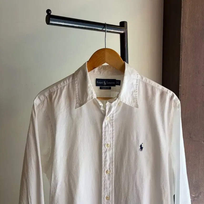 [BUNJANG] Polo Ralph Lauren Classic Fit White Shirt / 16926 - 폴로 랄프로렌 화이트 셔츠