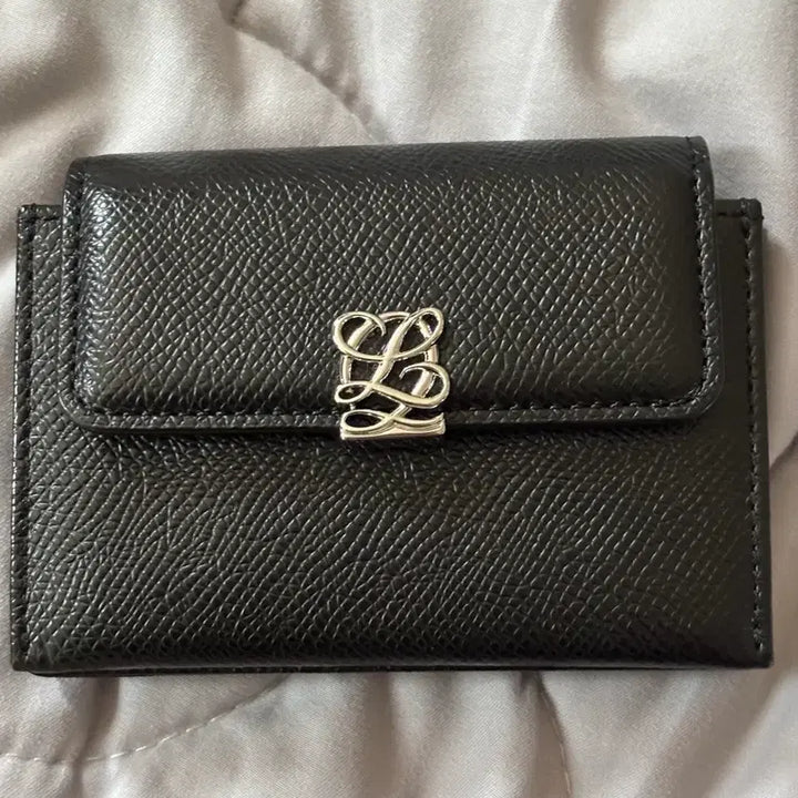 [BUNJANG] Louis Quatorze Black Leather Card Holder / 루이까또즈 블랙 카드지갑