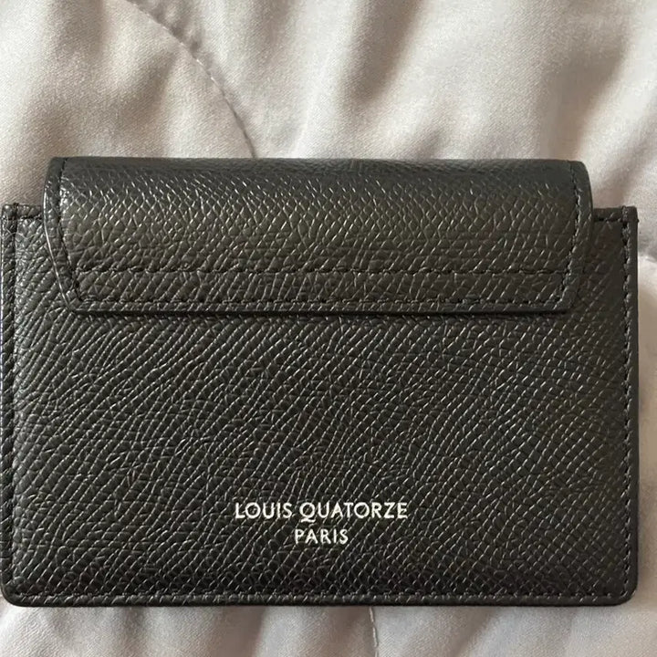 [BUNJANG] Louis Quatorze Black Leather Card Holder / 루이까또즈 블랙 카드지갑
