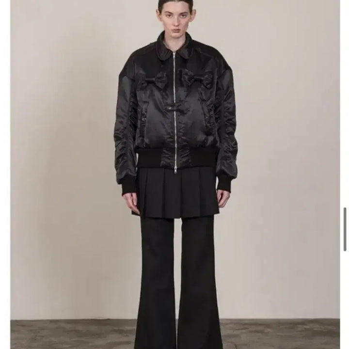 [BUNJANG] BMUET Ribbon Bomber Jacket / 비뮈에트 BMUET(TE) 리본 봄버