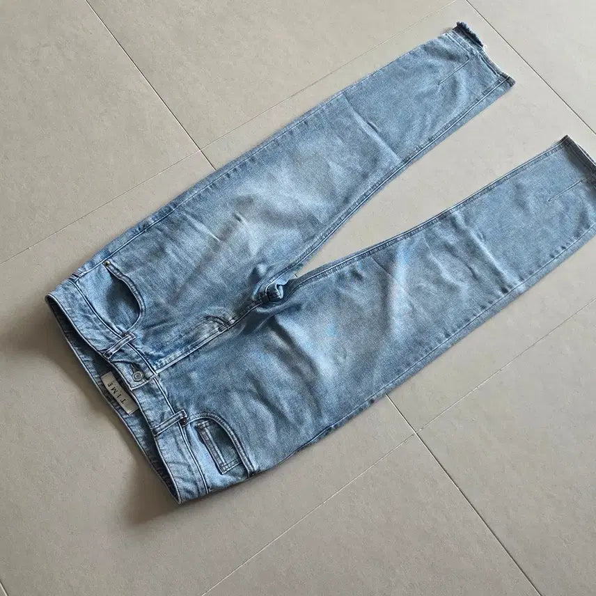 [BUNJANG] Time Homme Light Wash Cropped Denim Pants Size 78 / 타임 옴므 연청  크롭 데님 팬츠